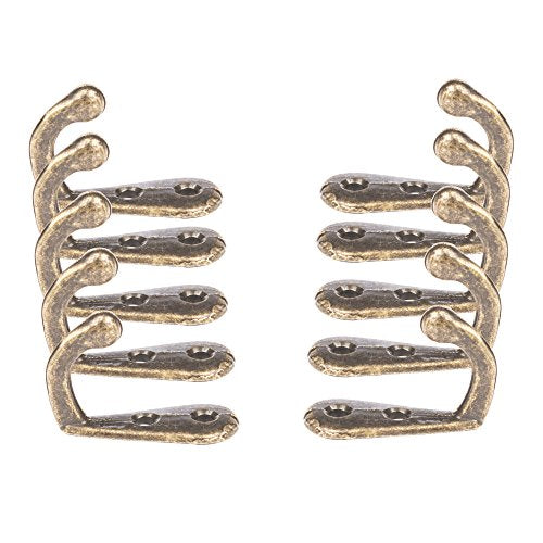Single Coat Hooks Bronze (10 Pack) Gives You Style, Quality & Strength Throughout Your Home. Perfect Use for these Small Hooks includes Towel Hook, Robe Hook, Door Hook & Wall Hooks