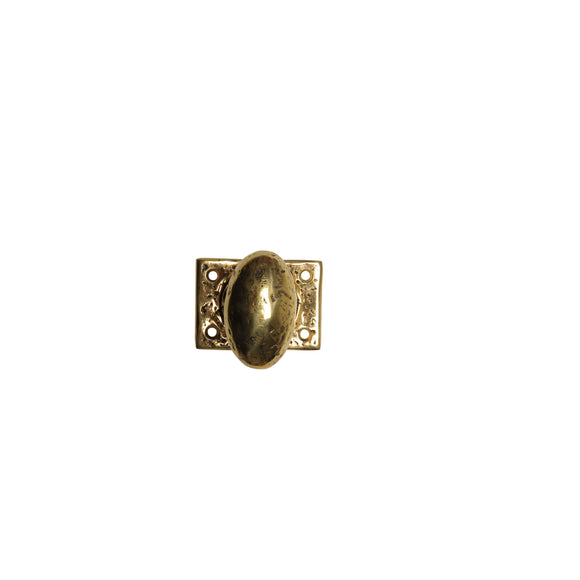 Brass Oval Rustic Door Knob · Kirkpatrick  · 1551 ·