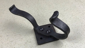 Turning the square back plate on this forged hook 45 degrees so that it is on the diamond, really sets off an otherwise fairly ordinary hook of the week