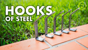 I make custom steel hooks for a coat or clothes rack