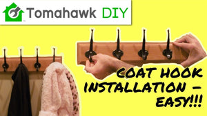 How to Install a Wall Coat Rack by Tomahawk DIY (3 years ago)