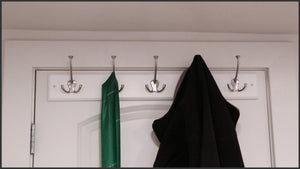 Tips on how to install a coat rack on the back of an interior door
