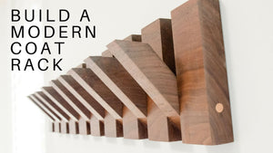 This tutorial will show you how to build a modern coat rack