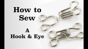 Learn how to sew a hook and eye with fashion designer Anastasia