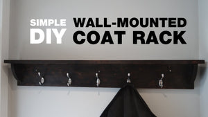 How to Build a Wall-Mounted Coat Rack by Morley Kert (2 years ago)