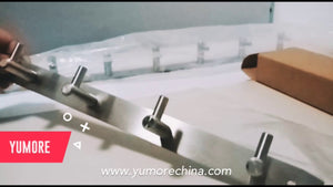 Yumore Hardware 3 hooks-8 hooks 304 stainless steel robe hooks(www.yumorechina.com) Email: admin@yumorechina.com.