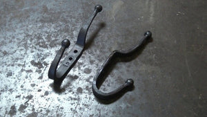 The ball end coat hook continues our series on hand forged Christmas and holiday gift ideas from the blacksmith shop