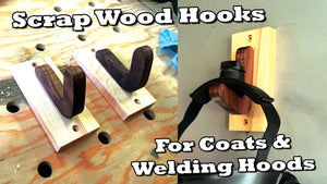 Scrap Wood Coat Hooks/Welding Helmet Hooks by Carter Wilson Workshop (4 years ago)
