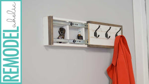Coat Rack with Hidden Compartment DIY Tutorial by Remodelaholic (3 years ago)