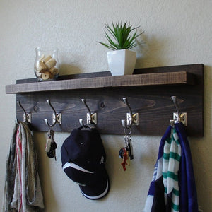 Barcroft Coat Rack with Floating Shelf by KeoDecor