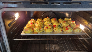 How to get rid of a dozen duck eggs (aka Mini Veggie Frittatas)