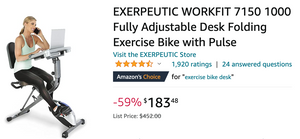 Amazon Canada Deals: Save 59% on Folding Exercise Bike + 37% on Wireless Endoscope with Coupon + 41% on Tug Boat & Submarine + More Offers