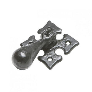 Antique Black Iron Drop Cabinet Handle · Kirkpatrick 1527 ·