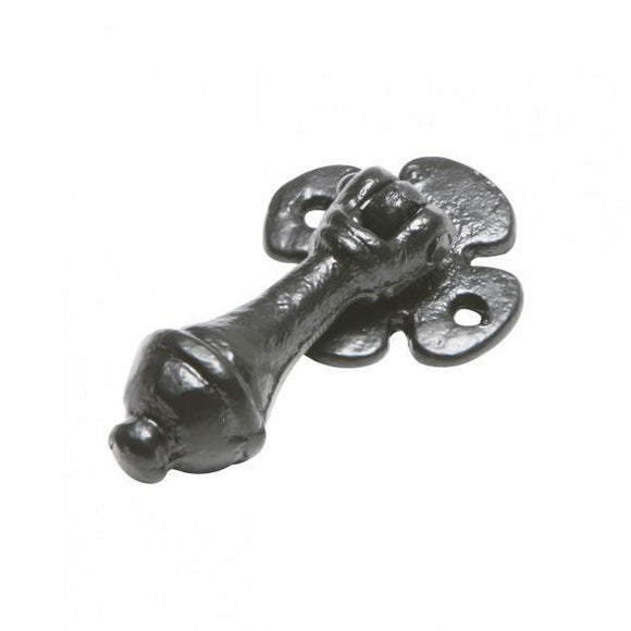 Antique Black Iron Drop Cabinet Handle · Kirkpatrick 1543 ·