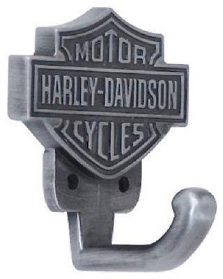 (25) Ace HDL-10100 Harley Davidson Pewter Finish Bar & Shield Design Coat Hooks