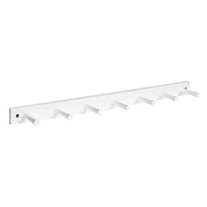 Spectrum Diversified Wood Wall Hook Rack, White