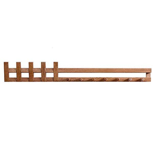 FL- Coat Rack Oak Hooks Porch Key Hook Door Rear Shelf Wall Hanging 90012650mm