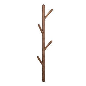 Zcx Nordic Twigs Hooks Wooden Belt Hook Wall Hanging Coat Rack Environmental Protection Black Walnut Solid Wood Hanger (Color : FAS Black Walnut)
