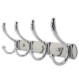 Urorbit Classic Coat Hook Aluminium Alloy Coat and Hat Hooks Robe Bath Kitchen Towel Utensil Utility Hook Garment Rack Hanger Rail Holder, Wall Mount,