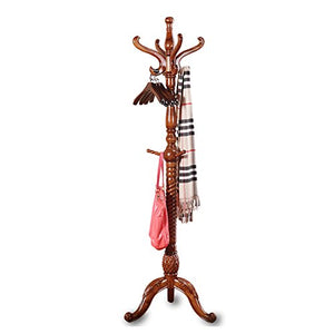 SUNSHINE Hanger 200cm Standing European-style Clothing Racks Bedroom Living Room Corner Solid Wood Coat Rack