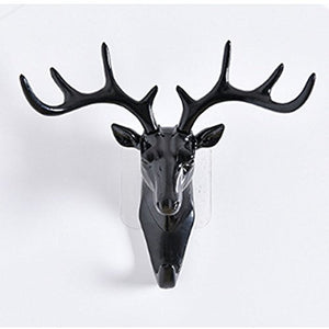 ZWANDP Deer head Self Adhesive Wall Door Hook Hanger Hanger Animal Hook Keys Sticky Holder