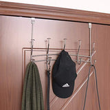 Vibrynt Over The Door Hook Rack, Heavy Duty Organizer Hooks, Over Door Hanger for Clothes, Coats, Towels, Hats or Handbags