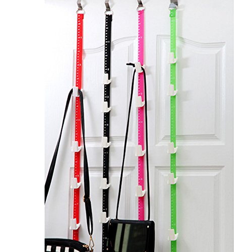 Over Door Hook , Multi-Function Coat Towel Hanger With 5 Slots And Adjustable 6 Hook , Heavy Duty Kitchen Cabinet Utensils Organizer Rack Save Space Home Or Office For Hat , Bag , Clothes , Belts