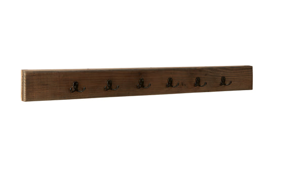 Sylvan 48-inch Reclaimed Wood and Metal Wall Coat Hook