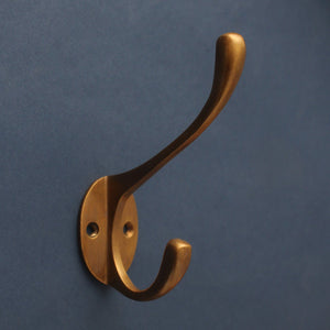 Aged Brass Hat & Coat Hook