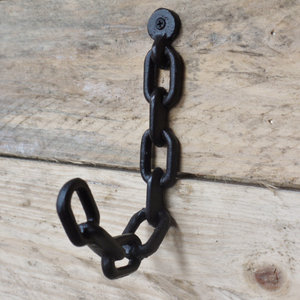 Large Cast Iron Chain Link Coat Hook