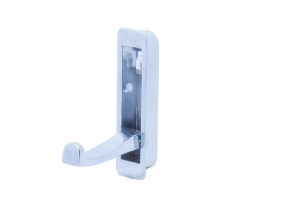 Recessed Folding Coat Hook Height 80mm - Polished Chrome