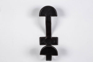 Atelier Leather Wrapped Double Hook, Black