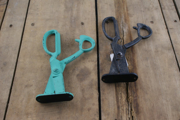 Scissors Cast Iron Coat Hook