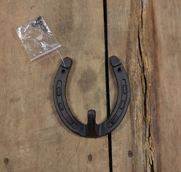 Cast Iron Horse Shoe Coat Hook