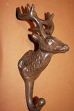 Deer Hunter Coat Hook, Cast Iron 8 inches tall, W-41