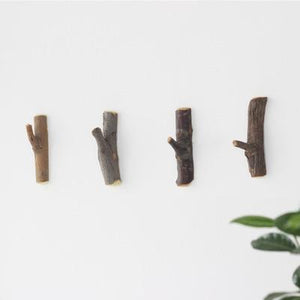 Foress: Natural Wooden Twig Coat Hooks - Annabel Bleu
